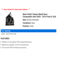 thumbnail image 2 of Main HVAC Heater Blend Door - Compatible with 2003 - 2014 Ford E-250 2004 2005 2006 2007 2008 2009 2010 2011 2012 2013, 2 of 2