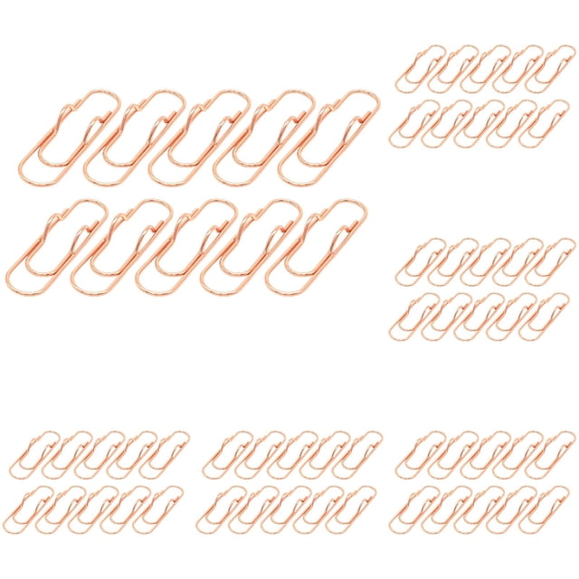 50 Pcs Porte-Trombones en Métal, Trombones Multicolores en Acier Inoxydable pour Bureau, Table et Journal