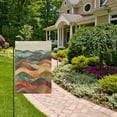 thumbnail image 2 of Yayeee Garden Flag 12"x18" Double Sided Outdoor Yard Lawn Holiday Decorations, Abstract Wavy Landscape, 2 of 6