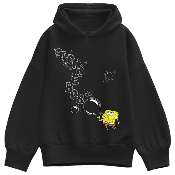 SpongeBob SquarePants - Bubbles - Women's Oversized Fleece Hoodie Sweatshirt