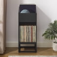 thumbnail image 3 of Crosley Furniture Enzo Petit Meuble de Rangement pour Disques, Noir, 3 of 12