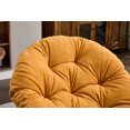 thumbnail image 6 of Oversized Swivel Accent Chair with Round Super Thick Cushion, 360 Swivel Barrel Sofa, Papasan Seat for Living, Bedroom, Reading Room, Loung,Orange, 6 of 9