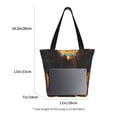 thumbnail image 3 of Pofeuu Cool Black Eagle Print Women Fashion Shoulder Handbags Top Handle Satchel Bags Tote Shoulder Shopping Bag Stylish Canvas Tote Bag, 3 of 6
