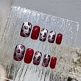 thumbnail image 3 of 24PCS Leopard Print Nail Patch French Style Jelly Gel Type Removable Long Paragraph Fashion Manicure Save Time False Nail, 3 of 4