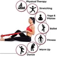 thumbnail image 4 of Stretching Strap With Loops - Non Elastic Stretch Band For Physical Therapy, Yoga Strap For Stretching Equipment, Stretch Bands For Exercise And Flexi, 4 of 5