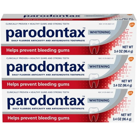 Parodontax Whitening Toothpaste for Bleeding Gums, 3.4 Ounce (Pack of (Best Cure For Bleeding Gums)