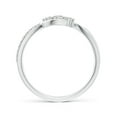 thumbnail image 2 of ANGARA Natural Diamond Infinity Twist Bypass Ring in 14K White Gold for Women (Size-2.5mm| Color-I-J| Clarity-I1-I2) | April Birthstone, Anniversary, Jewelry Gift for Women | Natural Diamond Ring, 2 of 10