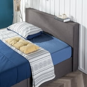 Zinus Finley 34 Upholstered Platform Bed with Lifting Storage, Full