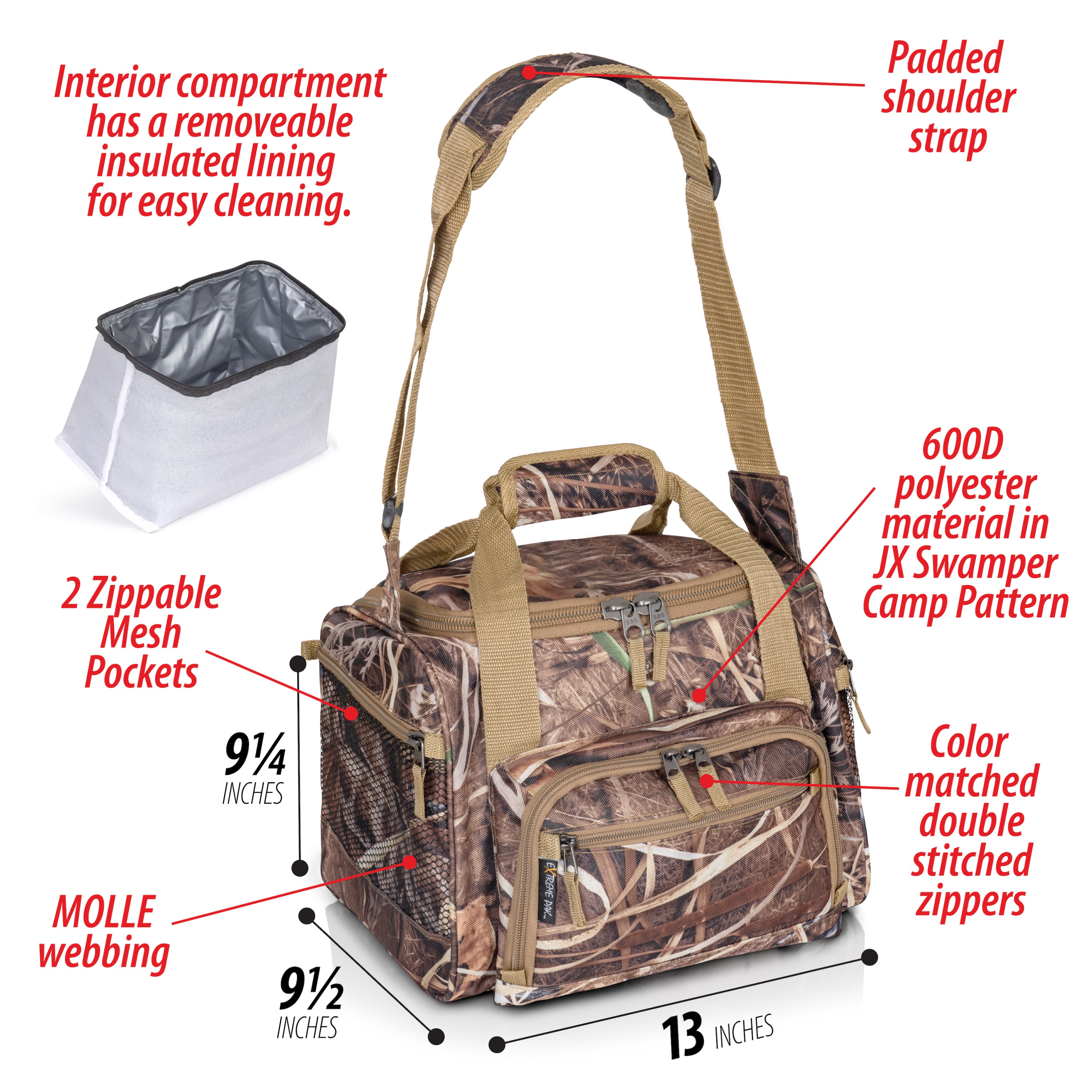 1 Pcs Tactical Camouflage Water Bottle Cooler Bag Outdoor Sports