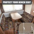 thumbnail image 2 of Uorisanigo RV Couch Cushion Covers Brown Southwest Aztec RV Stretch Sofa Seat Slipcovers - Dustproof Camper Sofa Cover Furniture Protection for Camper Car Bench, 2 of 7
