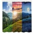 thumbnail image 3 of Ambesonne Apartment Shower Curtain, Mountain Forest View, 69"Wx75"L, Multicolor, 3 of 5