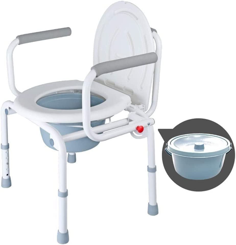UMMH Commode Chair Bedside Toilet Folding Potty Chair Portable Toilet ...