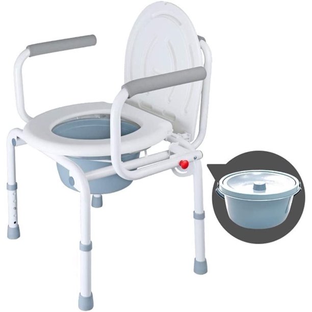 UMMH Commode Chair Bedside Toilet Folding Potty Chair Portable Toilet