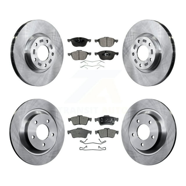 Transit Auto Front Rear Disc Brake Rotors and Ceramic Pads Kit for Car 2006 Mazda 5 To 02 06 K8T-101278