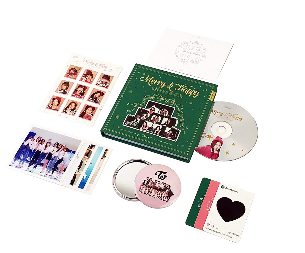 Twice 1st Repackage Album Merry Happy Merry Ver Cd Photo Book Photo Card Post Card Sticker K Pop Sealed Walmart Com