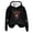 Black, variant on Oversized Hoodies for Women Long Sleeve Highland Cattle Print Hooded Sweatshirts Winter Fall Pullover Tops Fashion Y2k Outfits Clothes