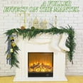 thumbnail image 3 of 6FT Artificial Norfolk Pine Garlands, Real Touch Greenery Garland, Soft Bendable Garland Christmas Decorations, Greenery Garland for Table,Mantle, Wall, Indoor, Outdoor Thanksgiving Decorations, 3 of 6