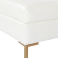 thumbnail image 3 of OSP Home Furnishings Burlington Bench in Linen Fabric with Coated Gold Legs, 3 of 4