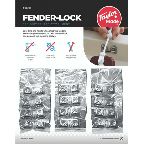 Taylor Made Point Of Purchase Display 91010 Marine Series; Fender Lock Display; Stand-Up Countertop; 12 Pieces