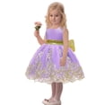 thumbnail image 4 of Vestido CMMCHAAH para niñas pequeñas, color morado, de 2 a 3 años, 4 of 5