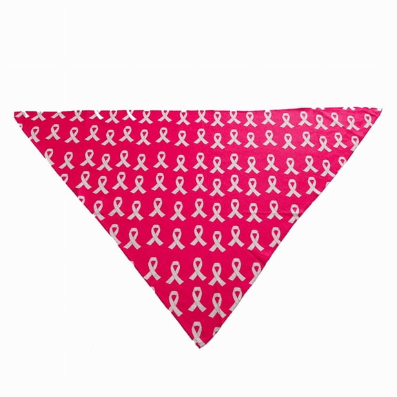 Cutie Ties Tie On Dog Bandana Breast Cancer Awareness Pink Small