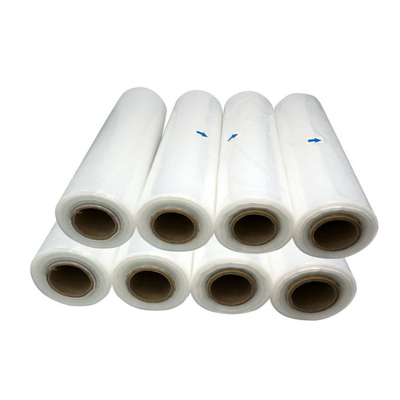 Tripact 11" x 17" LDPE Clear Plastic Flat Open Poly Bag Roll 1.25 mil - 8 Roll (1024pcs) 02