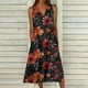 thumbnail image 1 of ICHUANYI Clearance Women's Summer Design Casual Dress Gradual Sleeveless Neck V-Neck Long Dress(Red, L) ICHUANYI WER2023080803833, 1 of 5