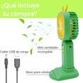 thumbnail image 2 of Ventilador de Escritorio DOSYU Mini Recargable con soporte para Celular verde, 2 of 6