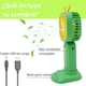 thumbnail image 2 of Ventilador de Escritorio DOSYU Mini Recargable con soporte para Celular verde, 2 of 6