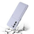 thumbnail image 4 of for Samsung Galaxy S24 FE Wallet Case Card Holder Slot Slim Fit Flexible TPU Gel Rubber Soft Skin Liquid Silicone Protective Phone Case Cover for Samsung Galaxy S24 FE,Purple, 4 of 6