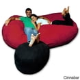 thumbnail image 4 of Theater Sacks LLC 7.5-foot Soft Memory Foam Micro Suede Beanbag Chair Lounger Olive Micro Suede, 4 of 5