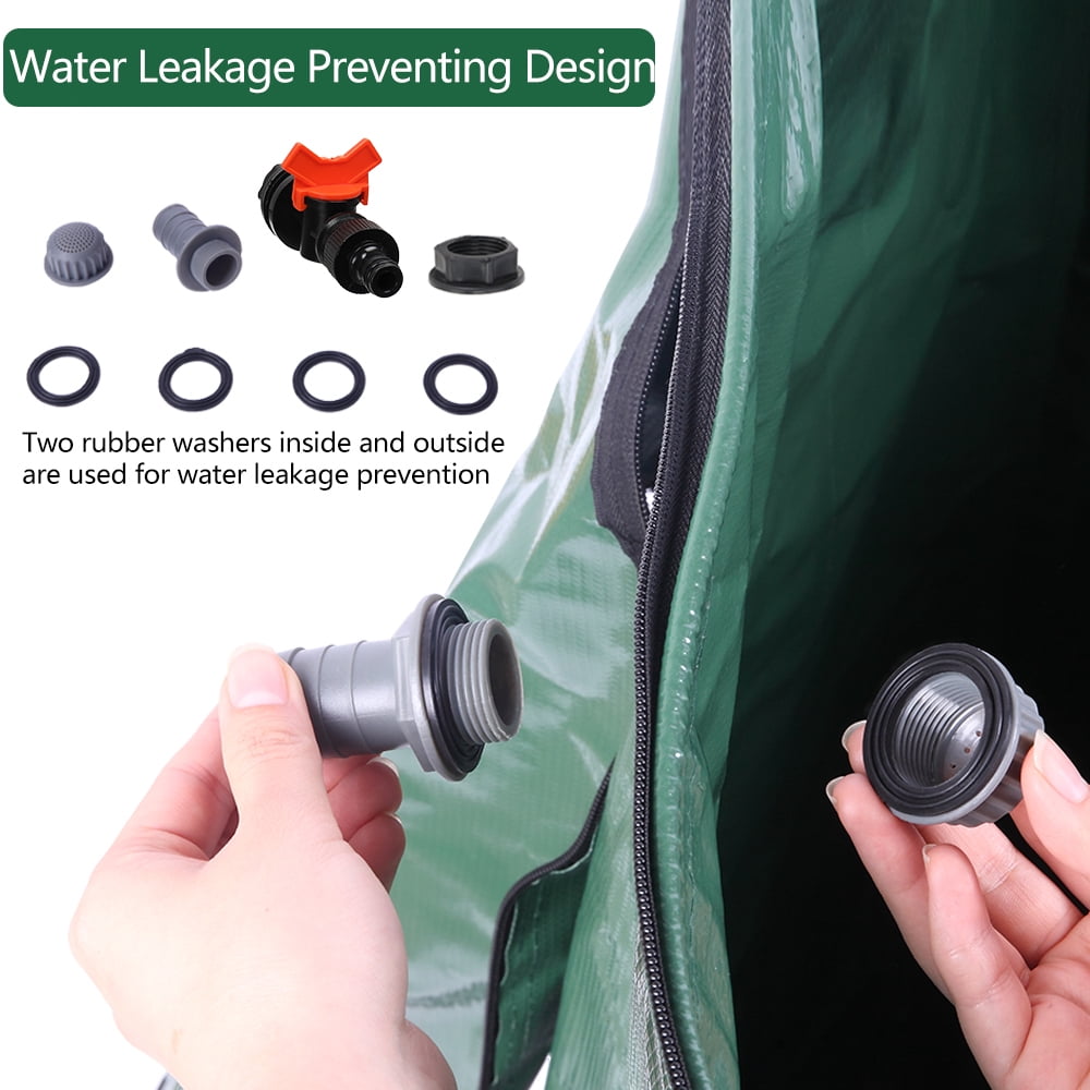 Ktaxon Rain Barrel Farms Water Storage Saver Green 132 Gallon