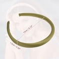 thumbnail image 4 of Unique Bargains 2 Pcs Solid Simple Silk Headbands Fashion Anti Slip Hair Accessories for Women Grey Green 0.59" Wide, 4 of 7