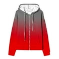 thumbnail image 7 of YUGYXL Womens Zip Up Hoodies Jacket Casual Loose Fit Sweatshirts Fall Tie-Dye Sweatshirt Lightweight Fashion Drawstring Jackets Today, 7 of 7