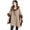 Khaki, variant on ZhangBaoLin Women Shawl Wrap Cardigan Poncho Cape Open Front Thick Wool Coat
