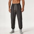 thumbnail image 2 of BVnarty Men's Mesh Quick Dry Long Pants Solid Lightweight Breathable Loose Jogger Trousers for Summer Sports Outdoor Daily Dark Gray M, 2 of 4