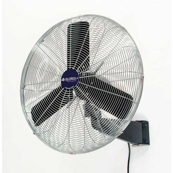 Global Industrial 30 Inch 3 Speed Industrial Wall Mount Oscillating Fan