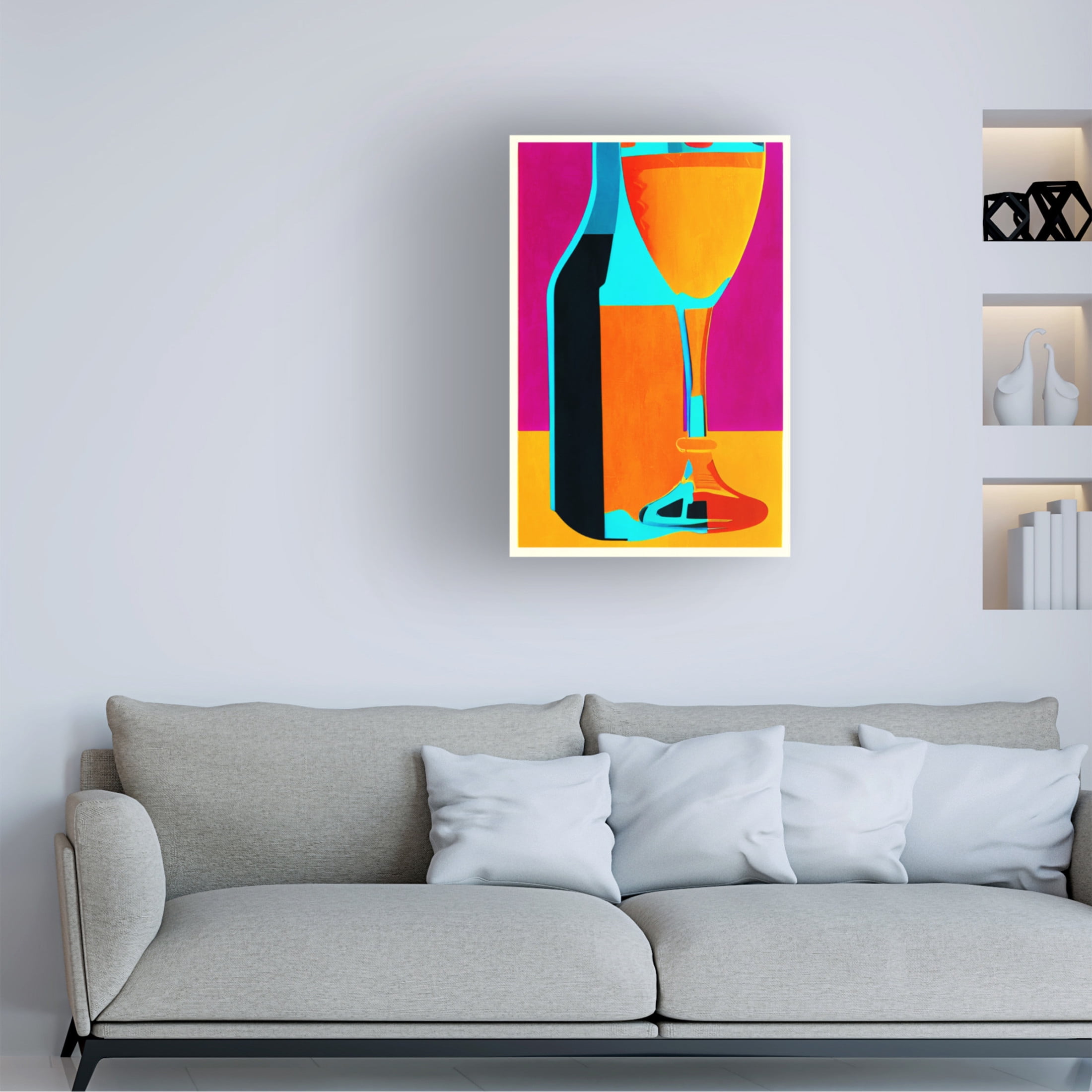 Canvas Wall Art - Bo Anderson 'Salut, Weekend' Wall Art for Living Room, Bedroom, or Office D?cor by Trademark Fine Art - 22 x 32 Inches