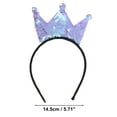 thumbnail image 3 of Accesorios Únicos 1 Pc Diadema de Lentejuelas de Moda para Mujeres y Niñas Púrpura Claro, 3 of 6