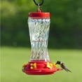 thumbnail image 2 of Audubon/Woodlink Swirl Glass Hummingbird Feeder 16 Ounce Red NA35225, 2 of 2