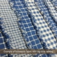 thumbnail image 3 of JCS Cottage Blue 6 Plaid Cotton Homespun Fabric by JCS - Sold by The Yard Sold by the Yard, 3 of 3