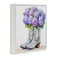 thumbnail image 3 of Stupell Industries Hydrangea Filled Cowgirl Boots Floral Painting White Framed Art Print Wall Art, 12 x 12, 3 of 8