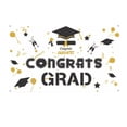 thumbnail image 1 of Banner de graduación, póster, poliéster, festival, telón de fondo, felicitaciones escolares, suministro de decoración de suspiros, tipo 1 Eigraketly HA7653-01B, 1 of 6