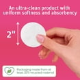 thumbnail image 4 of Simply Soft Premium Organic Cotton Rounds, 100 Count (Pack of 3), 100% Cotton Pads, Certified Organic, Hypoallergenic, 4 of 8