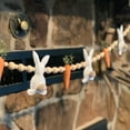 thumbnail image 6 of Lingouzi Easter Bunny Carrot Garland, Felt Garland With Wooden Beads For Festive Ornament Easter Banner Hanging Decorations, 6 of 7