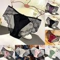 thumbnail image 3 of Women Lace Panties Lingerie Soft Satin Silky Underwear Knickers Briefs Seamless, 3 of 8