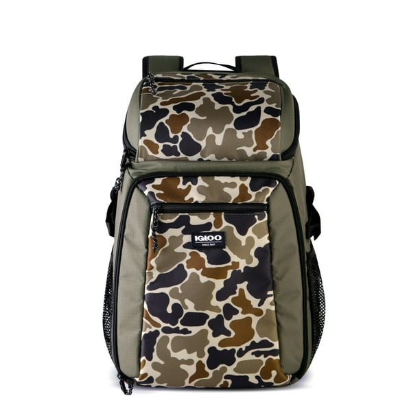 camo insulated backpack cooler