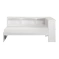 thumbnail image 3 of Pemberly Row 5-Shelf Transitional Wood Twin Bookcase Corner Bed in White, 3 of 4