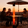 thumbnail image 3 of Onail 70" Pellet Patio Heater, 5kW Outdoor Vertical Fire Tower with Heavy-Duty Carbon Steel, All-Weather Rain Cap & Pull-Out Ash Tray, Black, 3 of 7