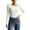 25# White, variant on Womens' Crewneck Long Sleeve Slim Fitted Casual Top T-Shirts Stretchy Basic Shirt Dark Gray XL